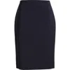 Hugo Boss Boss Vileah Virgin Wool Pencil Skirt In Dark Blue