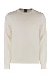 Hugo Boss Pacas Knitwear With Classic Crew Neck In Neutral