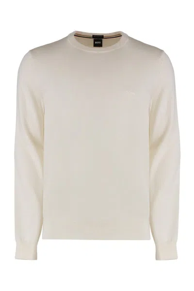 HUGO BOSS BOSS VIRGIN WOOL CREW-NECK SWEATER