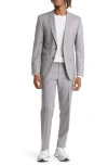 Hugo Boss Boss Virgin Wool Suit In Gray