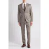 Hugo Boss Boss Virgin Wool Suit In Light Beige