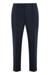 Hugo Boss Slim-fit Trousers In Virgin Wool With Stretch