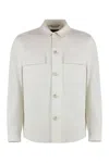 Hugo Boss Boss Viscose Overshirt In White