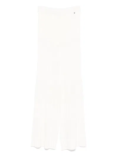 Hugo Boss Boss Viscose Trousers In White