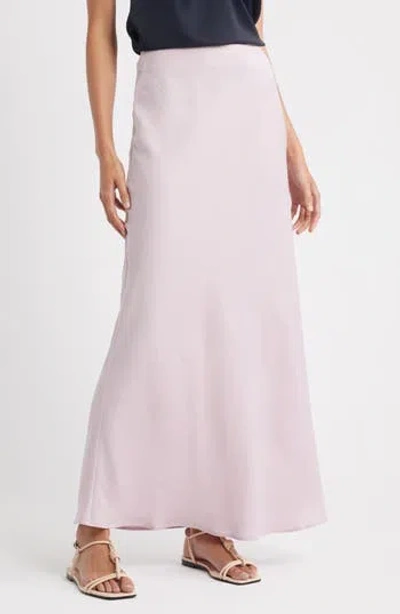 Hugo Boss Boss Visos Satin Maxi Skirt In Pink