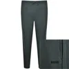 Hugo Boss Boss Waffle Cuff Joggers Grey In Gray