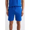 Hugo Boss Boss Waffle Knit Lounge Shorts In Bright Blue