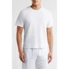 Hugo Boss Cotton-terry T-shirt With Embroidered Logo In White