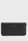 Hugo Boss Boss Wallet Anett Ziparound In Black