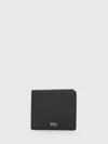Hugo Boss Lewys Hammered-effect Wallet In Black
