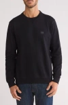Hugo Boss Black Patch Sweatshirt In Black