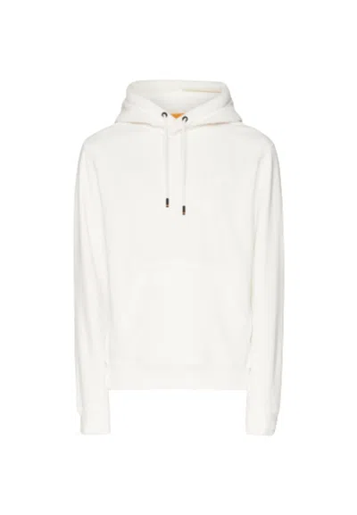 Hugo Boss Boss Weteddy Sweatshirt In Bianco