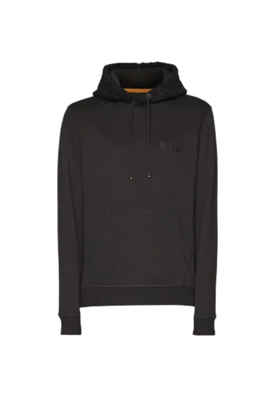 Hugo Boss Boss Weteddy Sweatshirt In Nero