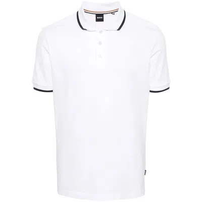 HUGO BOSS BOSS WHITE POLO SHIRTS MEN