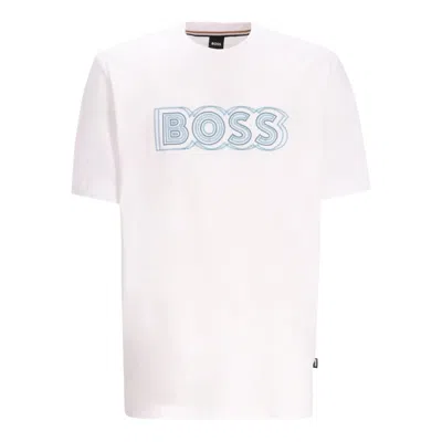 HUGO BOSS BOSS WHITE T-SHIRTS & VESTS - T-SHIRTS MEN