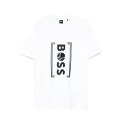 HUGO BOSS BOSS WHITE T-SHIRTS & VESTS - T-SHIRTS MEN