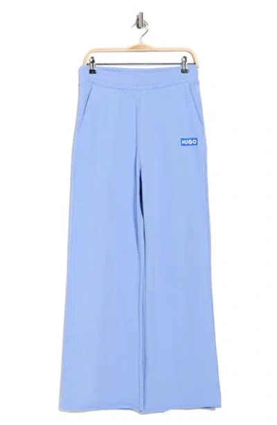 Hugo Boss Boss Wide Leg Joggers In Blue