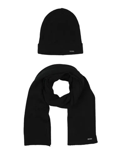 Hugo Boss Boss Woman Accessories Set Black Size - Polyacrylic, Virgin Wool