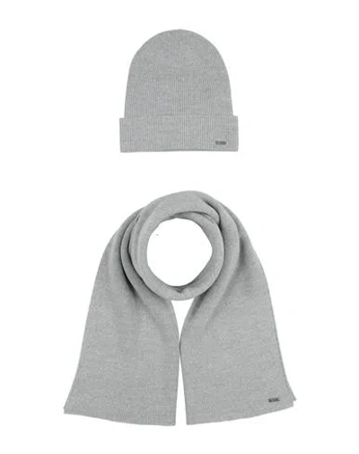 Hugo Boss Boss Woman Accessories Set Light Grey Size - Polyacrylic, Virgin Wool In Gray