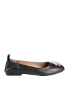 Hugo Boss Boss Woman Ballet Flats Black Size 8 Leather In Black