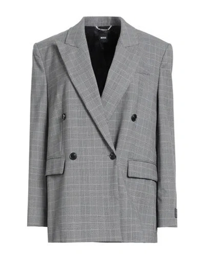 Hugo Boss Boss Woman Blazer Black Size 10 Virgin Wool, Polyester, Elastane