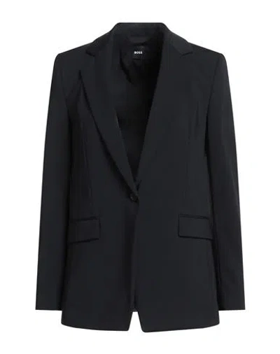 Hugo Boss Boss Woman Blazer Black Size 4 Polyamide, Elastane