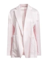 Hugo Boss Boss Woman Blazer Light Pink Size 4 Viscose, Linen, Elastane In Pink
