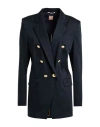 Hugo Boss Boss Woman Blazer Midnight Blue Size 6 Cotton, Elastane In Black