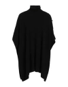 Hugo Boss Boss Woman Cape Black Size Onesize Recycled Polyamide, Viscose, Recycled Wool, Wool, Cashmere