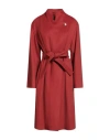 Hugo Boss Boss Woman Coat Rust Size 8 Virgin Wool In Red