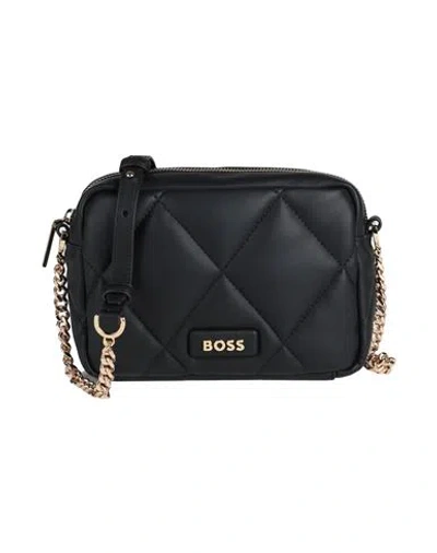 Hugo Boss Boss Woman Cross-body Bag Black Size - Polyurethane, Polyester