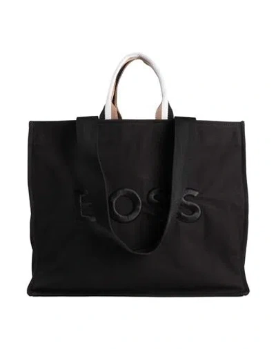 Hugo Boss Boss Woman Handbag Black Size - Cotton, Polyamide