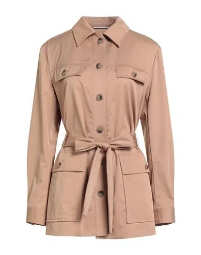 Hugo Boss Boss Woman Jacket Camel Size 12 Cotton, Elastane