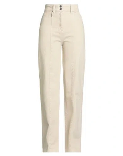 Hugo Boss Boss Woman Jeans Beige Size 6 Cotton, Lyocell, Elastane In Neutral