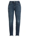 Hugo Boss Boss Woman Jeans Blue Size 30w-30l Cotton, Wool, Polyester, Elastane In Blue