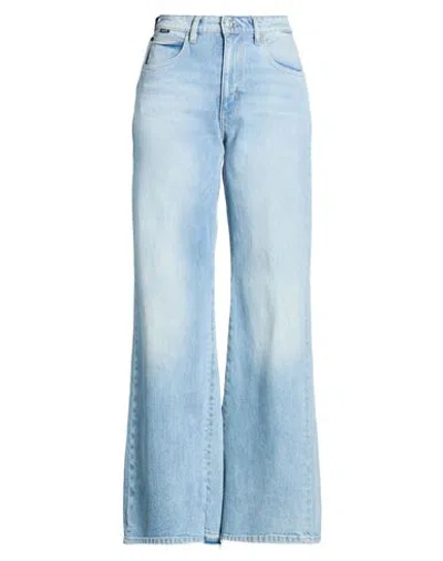 Hugo Boss Boss Woman Jeans Blue Size 31w-34l Cotton, Elastane