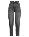 Hugo Boss Boss Woman Jeans Charcoal Size 30w-30l Cotton, Elastane In Black
