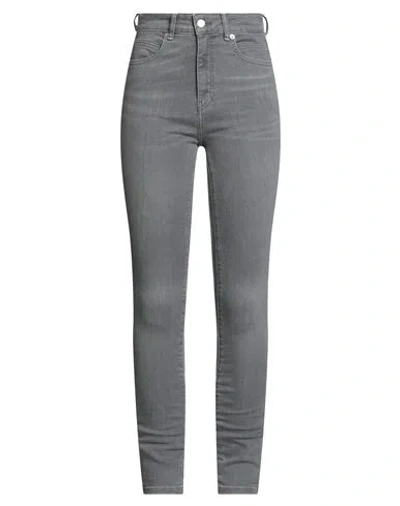 Hugo Boss Boss Woman Jeans Grey Size 29w-30l Cotton, Polyester, Elastane In Gray