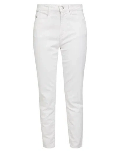 Hugo Boss Boss Woman Jeans White Size 26 Cotton, Elastomultiester, Elastane