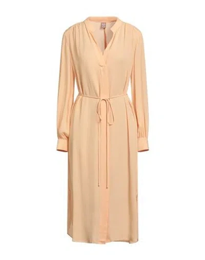Hugo Boss Boss Woman Midi Dress Apricot Size 2 Viscose