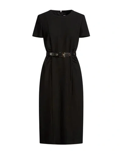 Hugo Boss Boss Woman Midi Dress Black Size 2 Viscose, Polyester, Elastane
