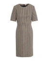 Hugo Boss Boss Woman Midi Dress Black Size 8 Polyester, Viscose, Elastane