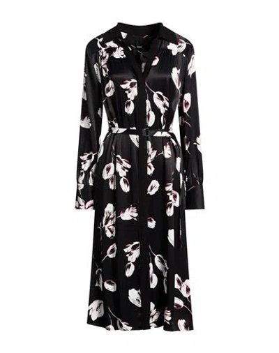 Hugo Boss Boss Woman Midi Dress Black Size 8 Viscose
