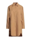 HUGO BOSS BOSS WOMAN MIDI DRESS BROWN SIZE 6 COTTON