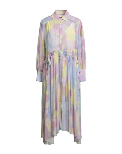 Hugo Boss Boss Woman Midi Dress Lilac Size 8 Polyester In Multi
