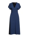 Hugo Boss Boss Woman Midi Dress Navy Size 4 Acetate, Viscose