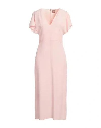 Hugo Boss Boss Woman Midi Dress Pink Size 4 Acetate, Viscose