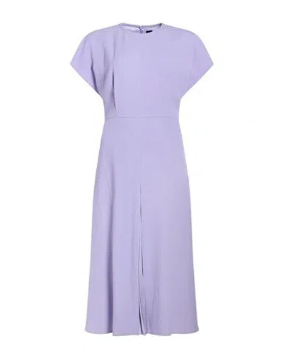 Hugo Boss Boss Woman Midi Dress Purple Size 6 Acetate, Viscose