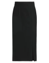 Hugo Boss Boss Woman Midi Skirt Black Size 0 Viscose, Polyester, Elastane In Black