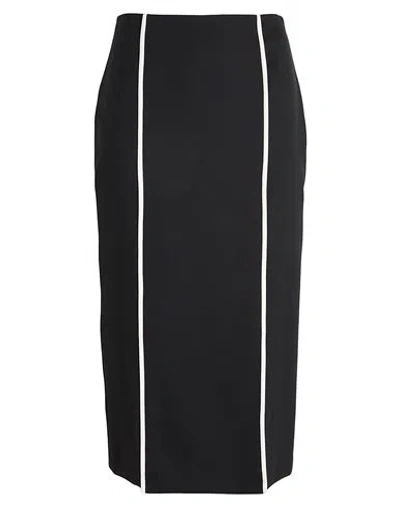 Hugo Boss Voltara Wool-blend Skirt In Black